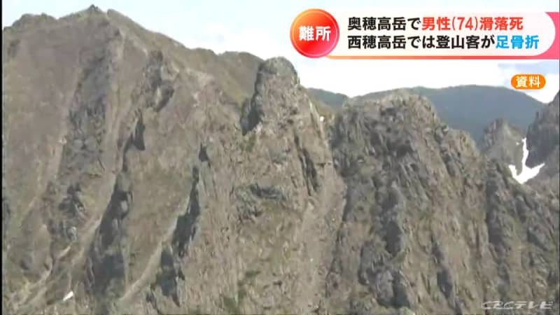 A 73-year-old male climber fell to his death at Mt.