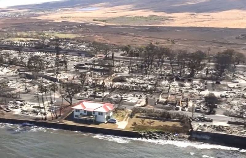 ハワイ山火事逃れた「奇跡の家」 1軒だけ、復興拠点にと家主 ｜ 共同通信 - 共同通信