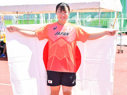 Women's javelin throw Sono (Mie, Matsuzaka Commercial High School 3) wins Japan-Korea-China Junior Athletics