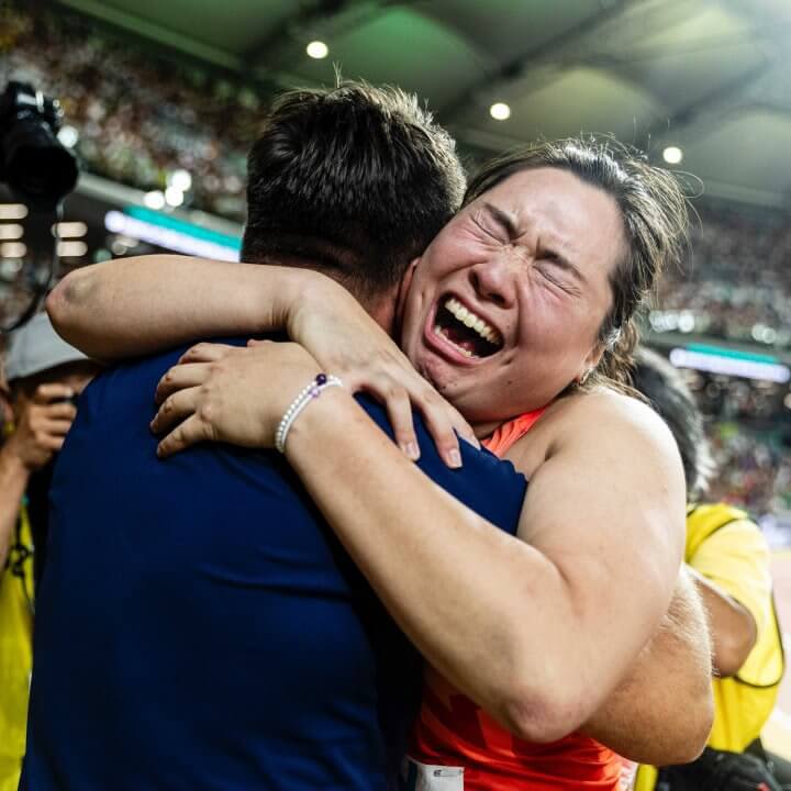 Congratulations to Shinka Kitaguchi, the women's javelin thrower who won the gold medal at the World Athletics Championships~ Track Town JPN