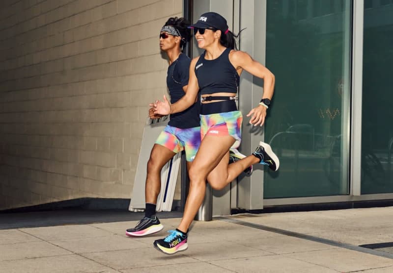 The HOKA "Awaken Energy" collection is sure to make your ride fun with its bright colors!