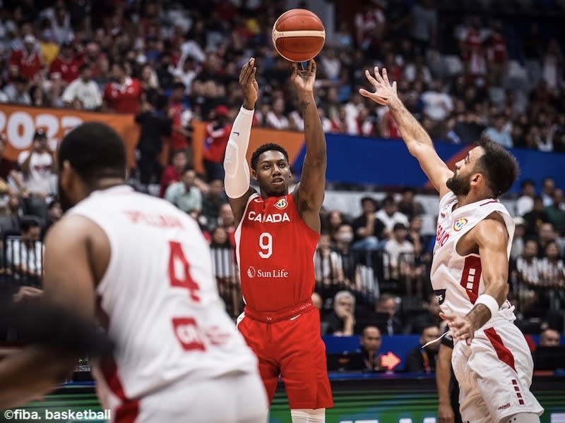 Canada scored 128 points in a big win over Asian Lebanon... set record for most assists in a basketball World Cup game
