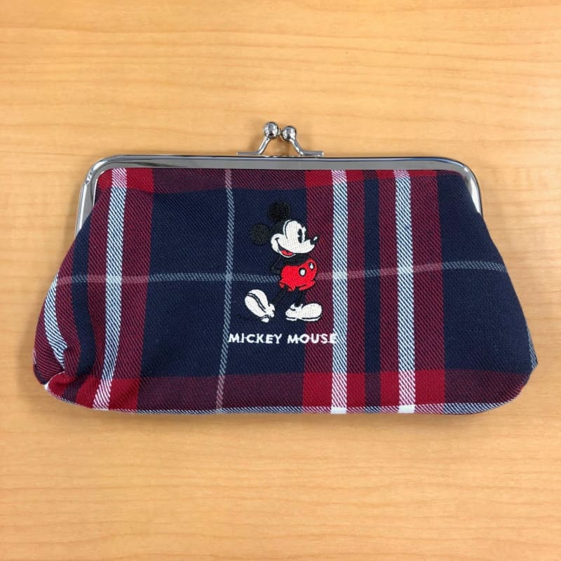 Because it is horizontal, it can be used in various ways.Adult Cute Autumn Color Mickey Clasp Pouch