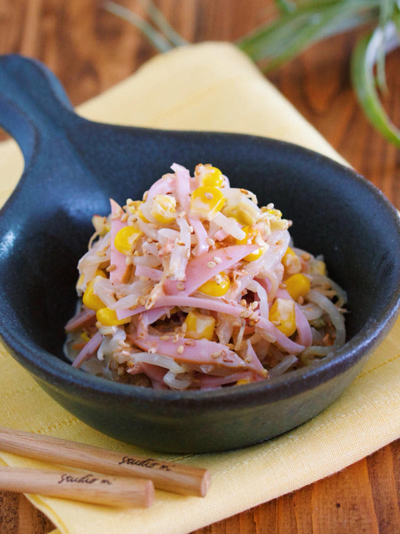 Just one more dish! Bean sprouts x ham recipe