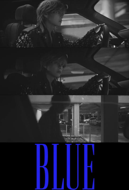 BTS's V releases two MV teaser videos for 'Blue' like a scene from a movie
