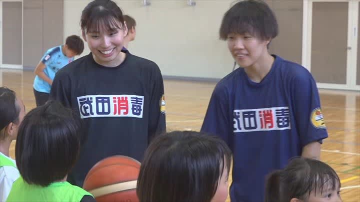 Yamanashi Queen Beads × FC Fujizakura Basketball and soccer collaboration sports class