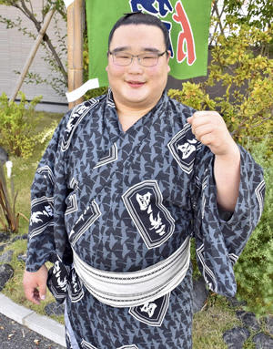 高橋「恩返しへ一番一番」　大相撲秋場所、須賀川出身初十両昇進