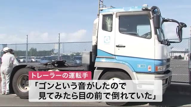 トレーラーが自転車はねる　男性けが　一時意識不明に〈仙台市〉