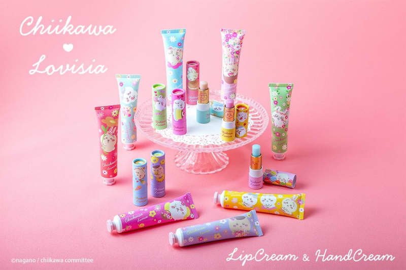“Chikawa” lip balm and hand cream are now on sale!Cute with the theme of sweets and flowers...