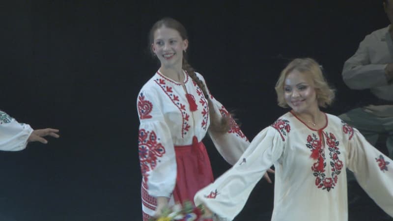 Refugees from Ukraine also appear in stage performances Depicting human relationships drawn on the stage of the market Nagoya City, Aichi