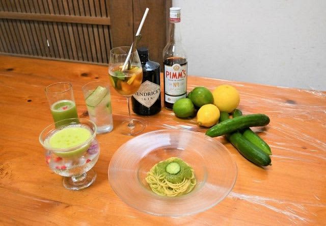 Recipe using substandard cucumbers from Kumenan Collaboration with town, ANA Hotel Okayama, etc.