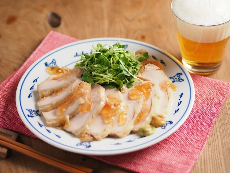 Leave it to the rice cooker!Rakuchin "salad chicken" made with chicken breast