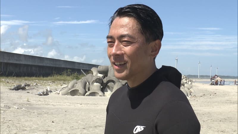 小泉進次郎氏 サーフィンで“安全”　処理水めぐりアピール