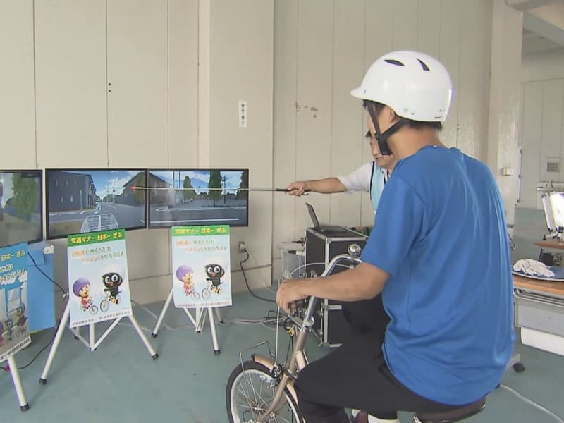 自転車通学者の着用率低く…高校の文化祭で自転車でのヘルメット着用呼びかけ 生徒達が主体となり啓発