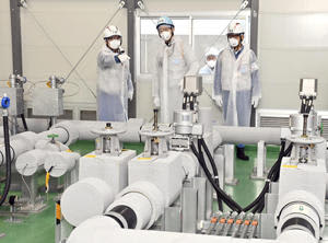 内堀知事「現場の緊張感重要」　処理水放出後初、第1原発視察
