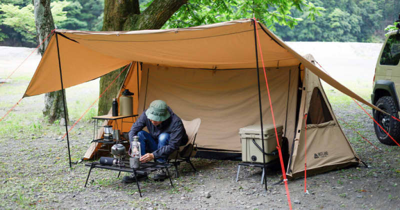 Enjoy the bonfire to the fullest!Introducing solo tents with a variety of setup styles