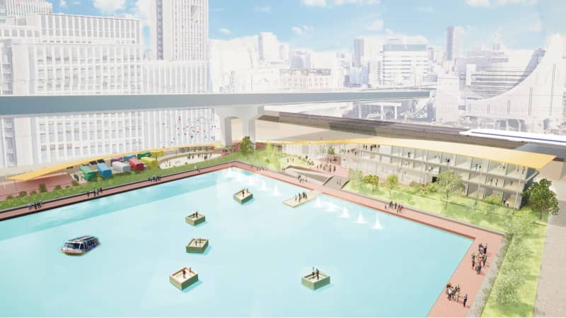 "Sasashima Live" includes an artificial beach and a new hotel, aiming to open in March 2026...
