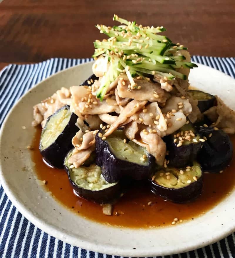 More than 1 likes on Twitter!Popular side dish using seasonal eggplant