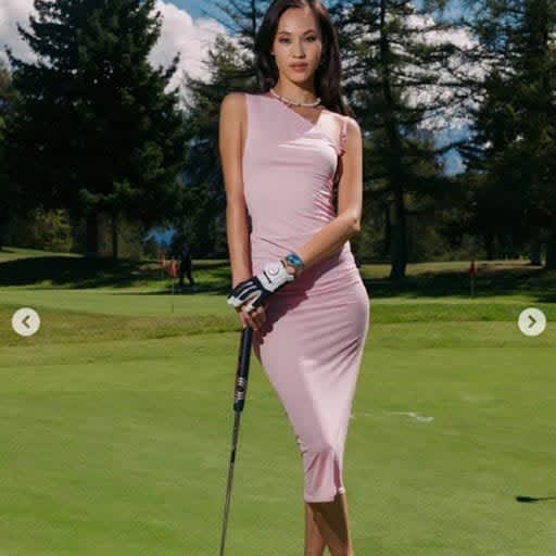 Kiko Mizuhara's too-sexy golf outfit causes an uproar online: "It's not a golf outfit."