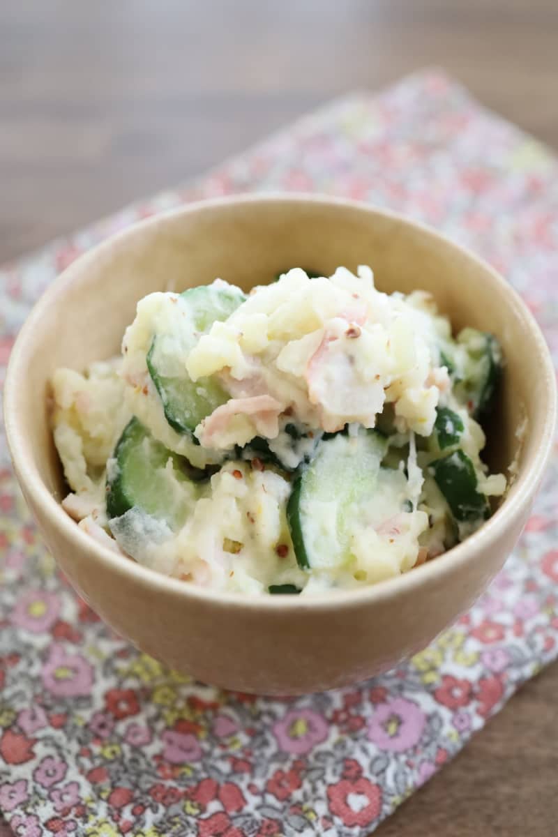 It's also recommended to remake it ♪ "Potato salad" with grainy mustard is addictive