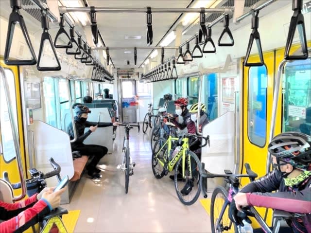 JR Tadami Line, operation experiment to introduce cycle train September and October, between Aizuwakamatsu Station and Aizukawaguchi Station in Fukushima Prefecture