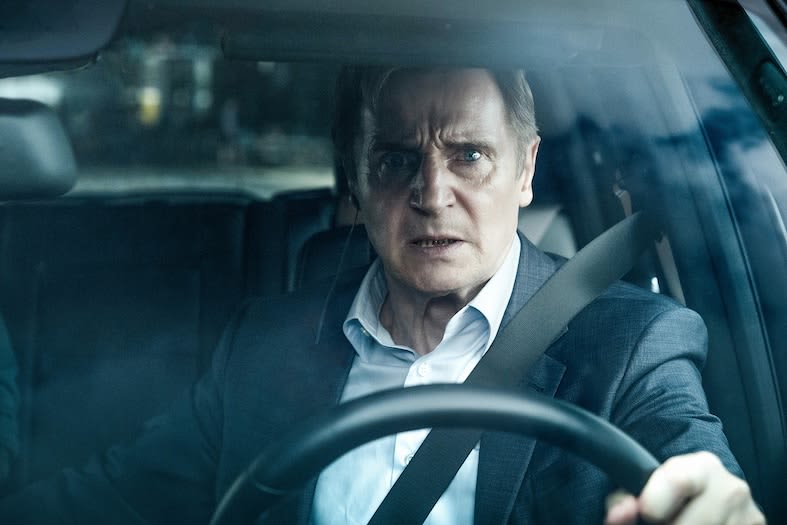 Liam Neeson is the 'ordinary' businessman whose car was bombed! "Bad Day Drive"...