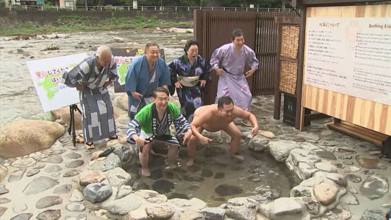 "Don't worry! You can use the hot springs." Mr. Yasumura is cheerful and supports the hot springs in Tottori that have been affected by heavy rains.