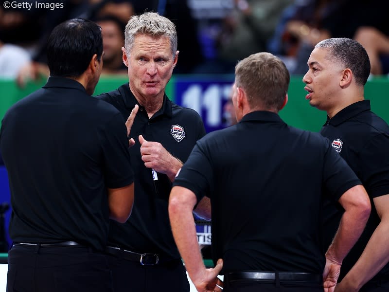 The USA narrowly lost to Germany in the semifinals...The coach said, ``The players fought bravely throughout the game.''