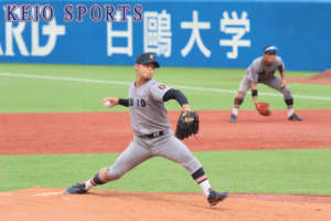 [Baseball] Two underclassman pitchers maintained a one-point difference with successive pitches and achieved their first win of the season in the opening game. Ritsumeikan University ①