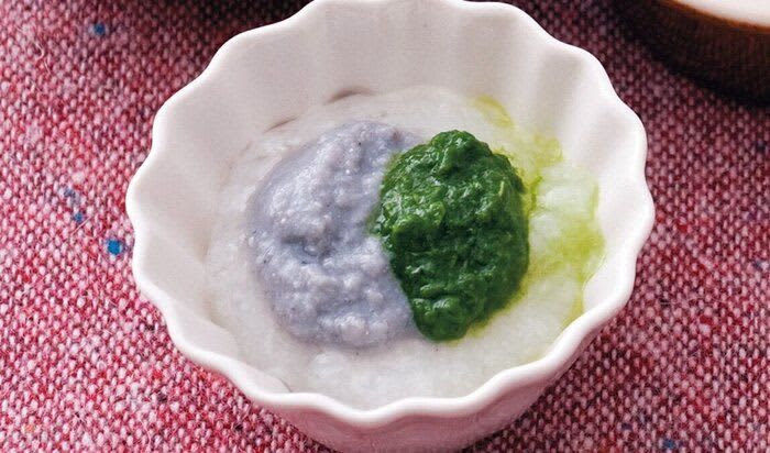 Whitebait and bok choy porridge (early weaning, around 5-6 months)