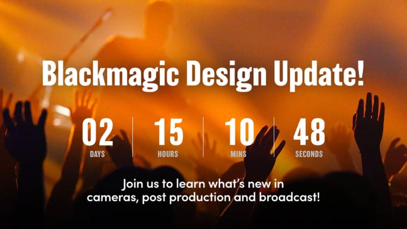 Preview of live streaming regarding Blackmagic design, camera, post-production, and broadcasting