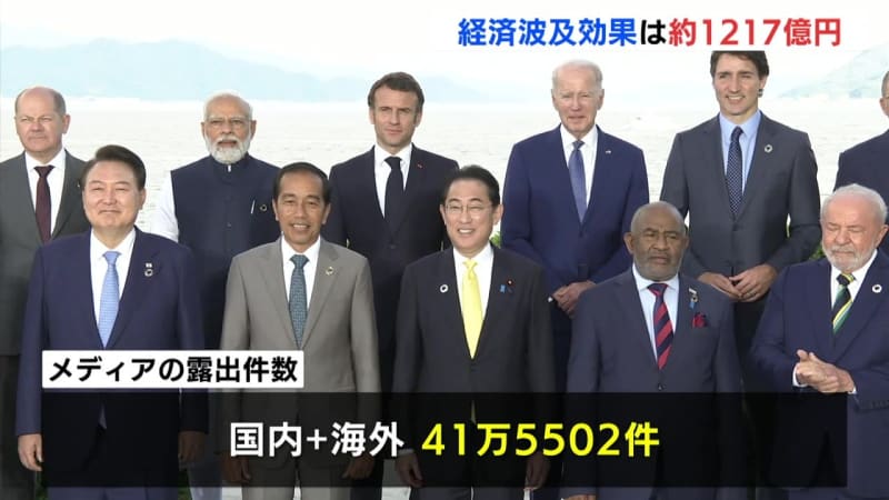 The G5 Hiroshima Summit in May had an economic ripple effect of approximately 7 billion yen and received 1217 domestic and international media exposures.