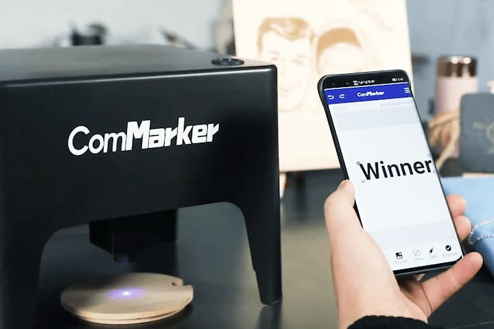 Easy with your smartphone!Small laser engraving machine "ComMarker M2"