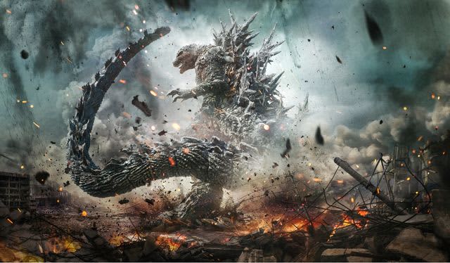 “Godzilla-1.0” new full-body visual, released simultaneously with Godzilla and character scene photos