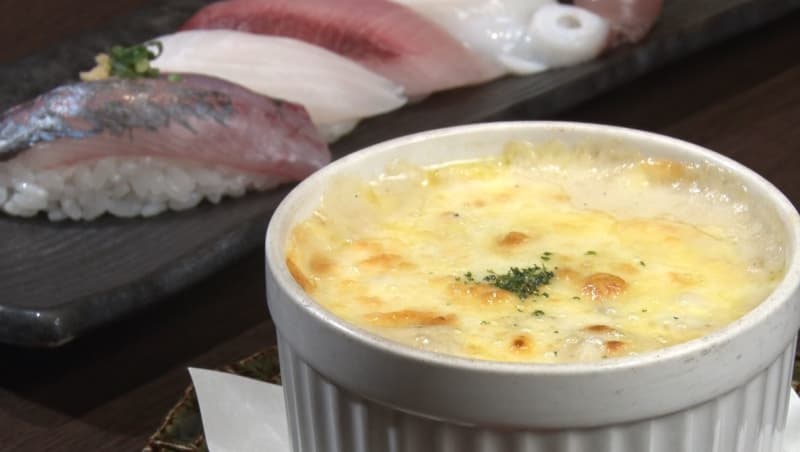 [Niigata Gourmet] Enjoy crab gratin at an authentic sushi restaurant open until 5am! [Niigata City]