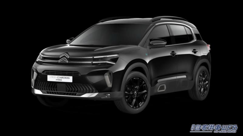 C5 Aircross Plug-in Hybrid Edition Noah, a limited edition car with an all-black color scheme...