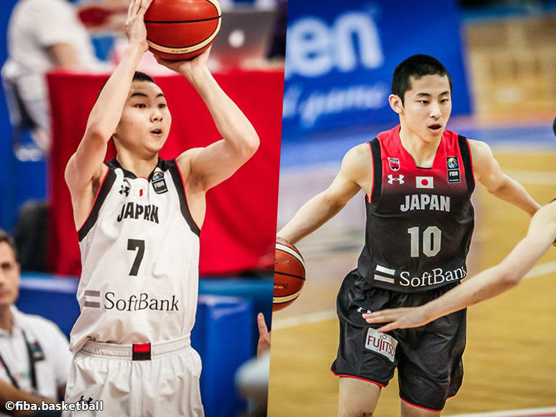 Japanese national team players who experienced the U16 Asian Championship...including the "young duo" who were active in the Basketball World Cup