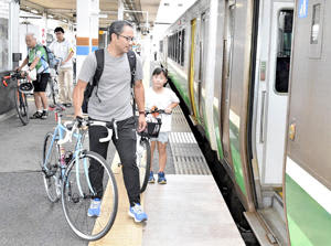 Tadami Line, bicycle and GO bring-in operation experiment begins for 10 days until October