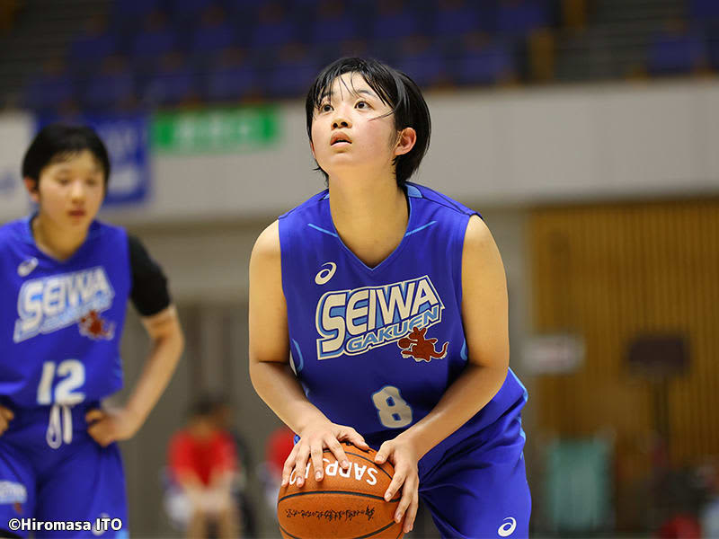 Rika Uchida had an amazing double-double with 41 points and 13 rebounds... Seiwa Gakuen defeated Sapporo Yamate/U18 top...