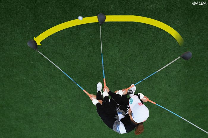 “Straight in trajectory” is the correct way to hit a controlled fade! / Kokoro Sato