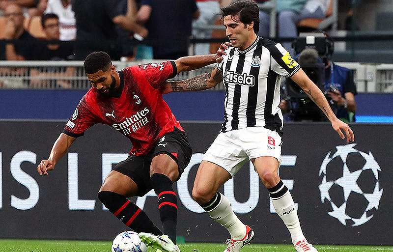 Milan vs. Newcastle with Tonali back at San Siro goalless...Milan missed out on 3 points and is a keeper...