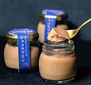 Chocolate pudding developed by three companies in Iwaki will be released on the 3st, also available online