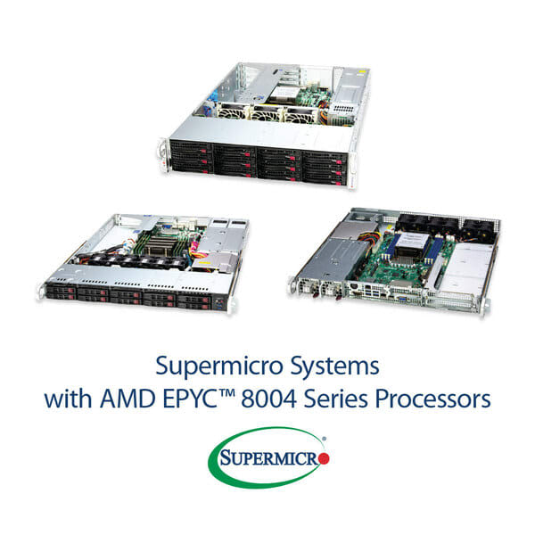 Supermicro has launched a new AMD EPYC(TM) 8004 series processor based on the...