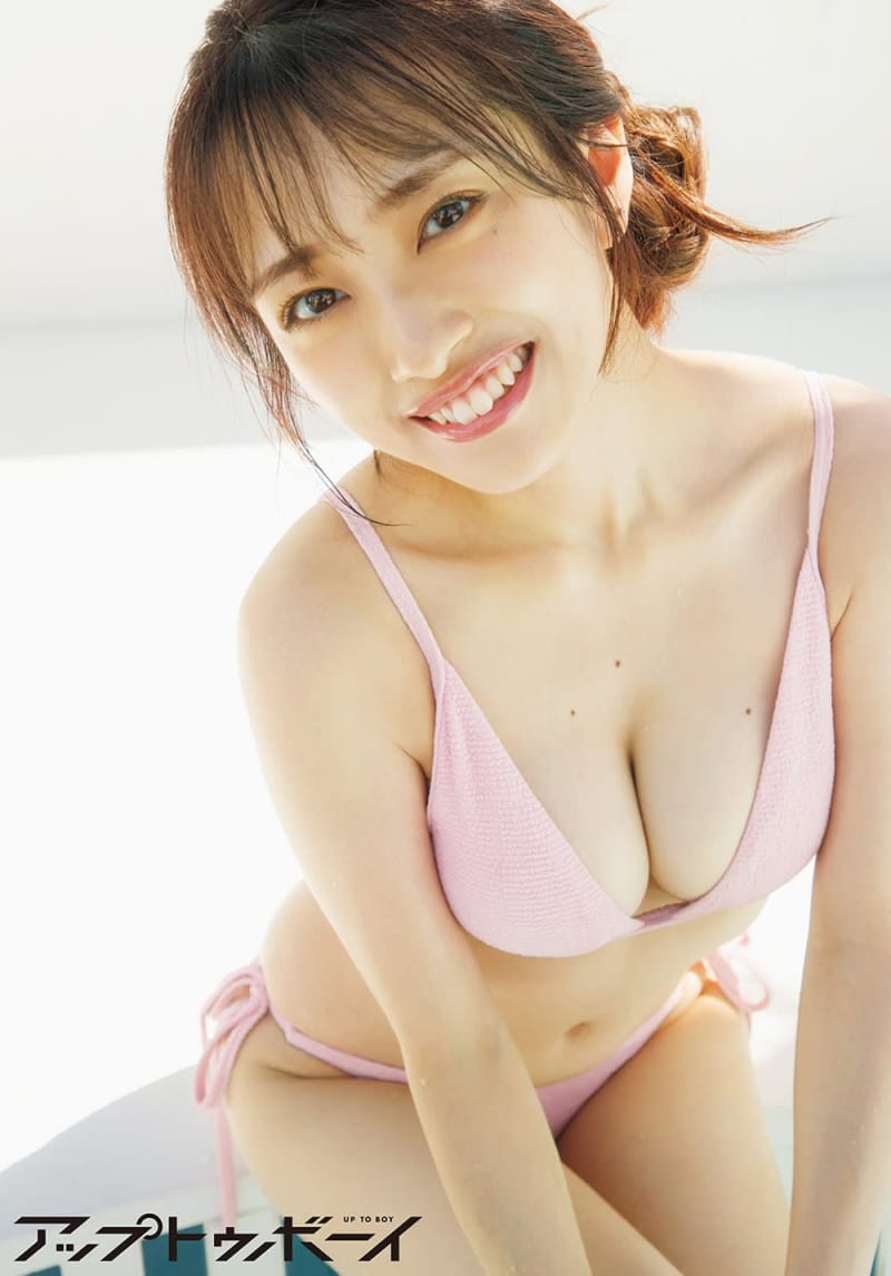 AKB48's Mion Mukaichi in a sparkling classic idol-like bikini! “Up to Boy” cover for the first time in 6 years