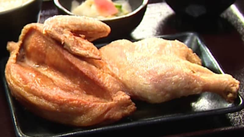 Huge impact!``Half-fried chicken'' crispy on the outside and soft on the inside