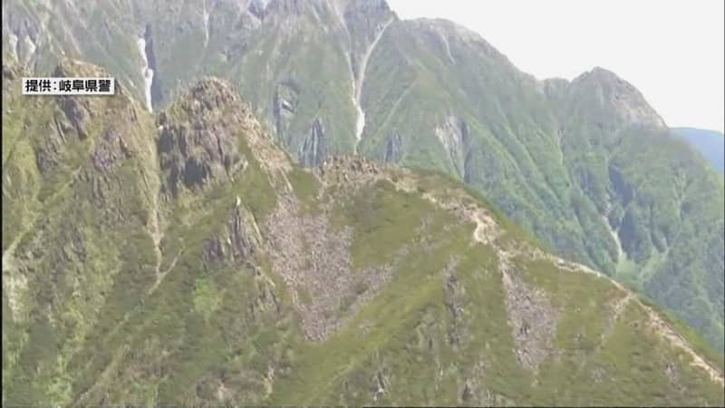 Man falls while climbing and later dies Gifu Northern Alps Mt. Nishi Hotakadake