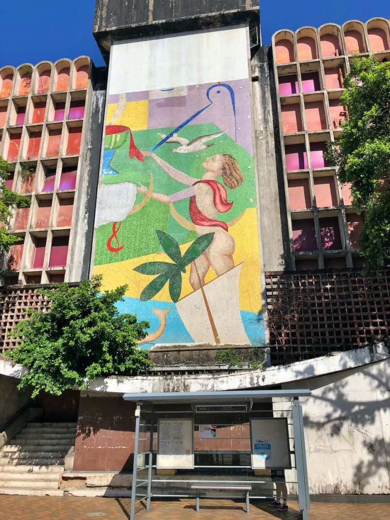 Macau authorities begin preparations to restore mosaic murals at the former Estoril Hotel... Displayed in the new central library created by redevelopment