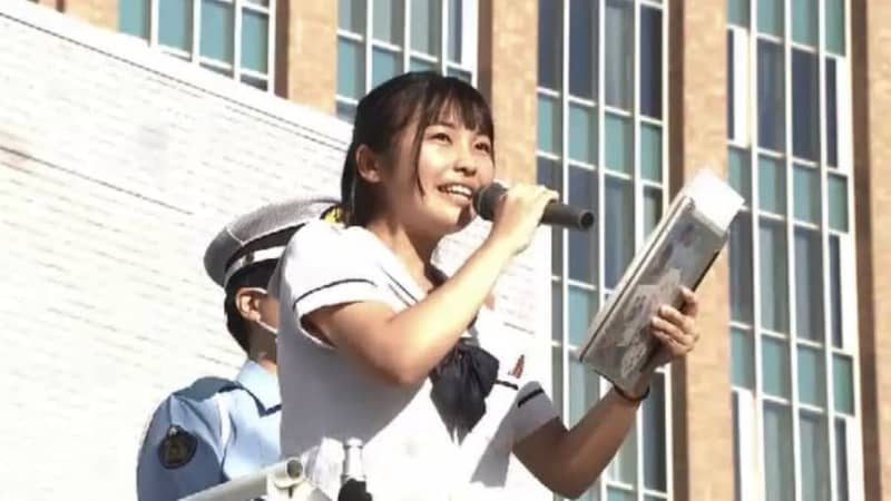 High school students and DJ police urge everyone to wear bicycle helmets; XNUMX% of fatal accidents while riding are due to head injuries Fukuoka