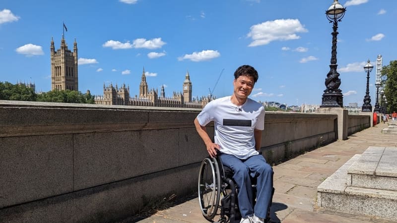 Shingo Kunieda visits “London” for the first time after visiting many times for matches, declares “I will show you the other side” and enjoys food as a couple