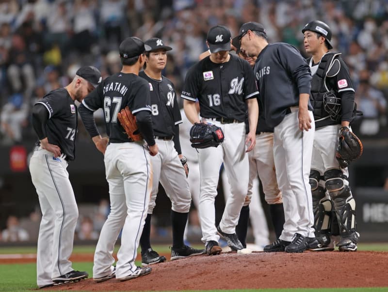 [Lotte] Falling to 4th place due to a painful loss to advance to CS... Starting pitcher Taneichi was KOed in a chaotic situation with 8 points conceded